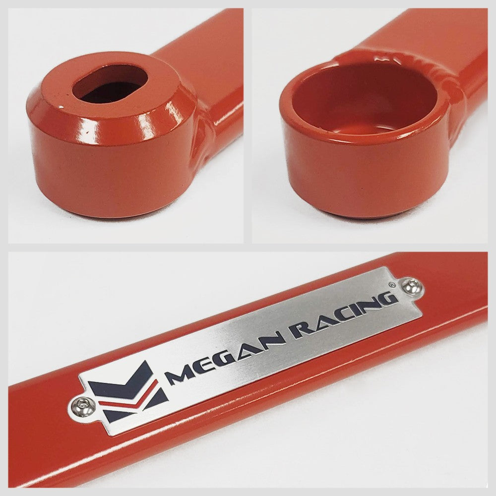 Megan Red Race Front Upper & Lower/Rear Lower Tower Strut Bar03-09 350Z Z33 MR-SB-N3ZFU-1P, MR-SB-N3ZFL-R, MR-SB-N3ZRL-R