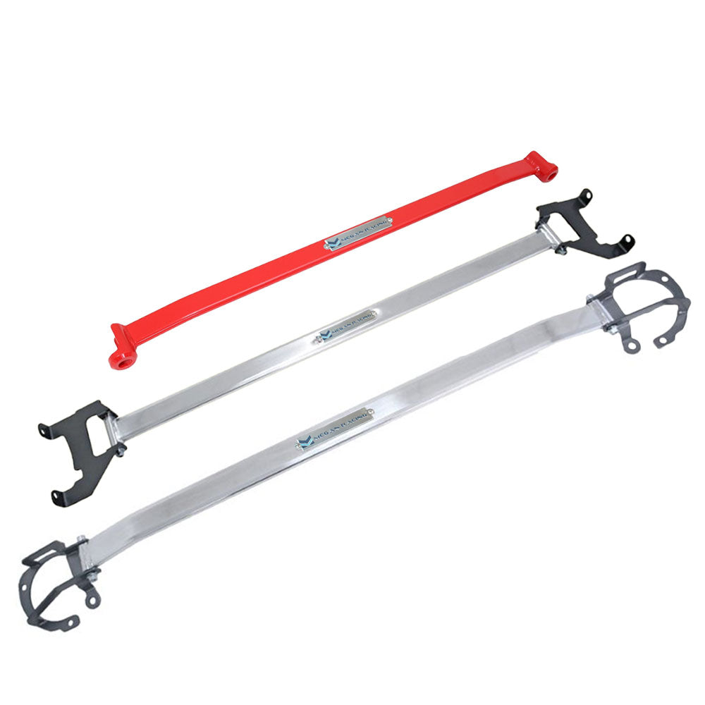 Megan Racing Front Rear Up & Lower Polish Race Strut Bar For FR-S/Subaru BRZ/86