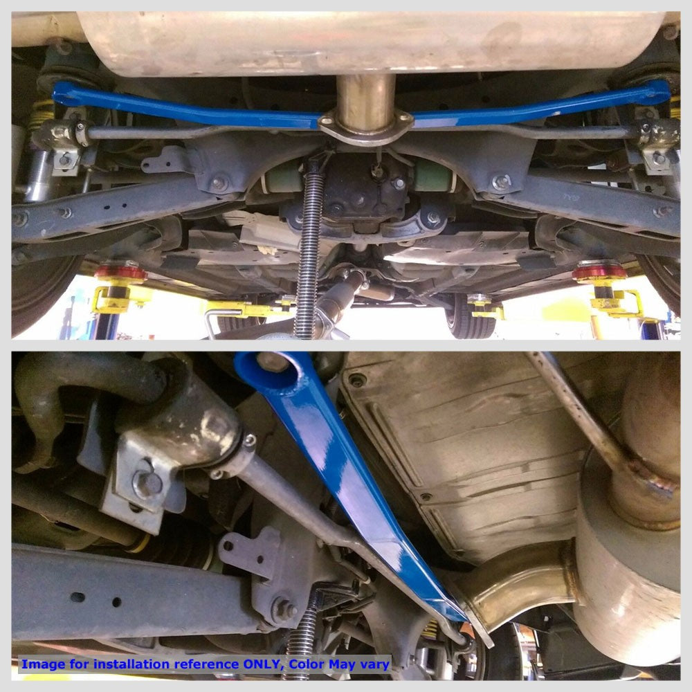 Megan Racing Rear Lower Red Race Spec Strut Bar For 08-10 Subaru Impreza WRX