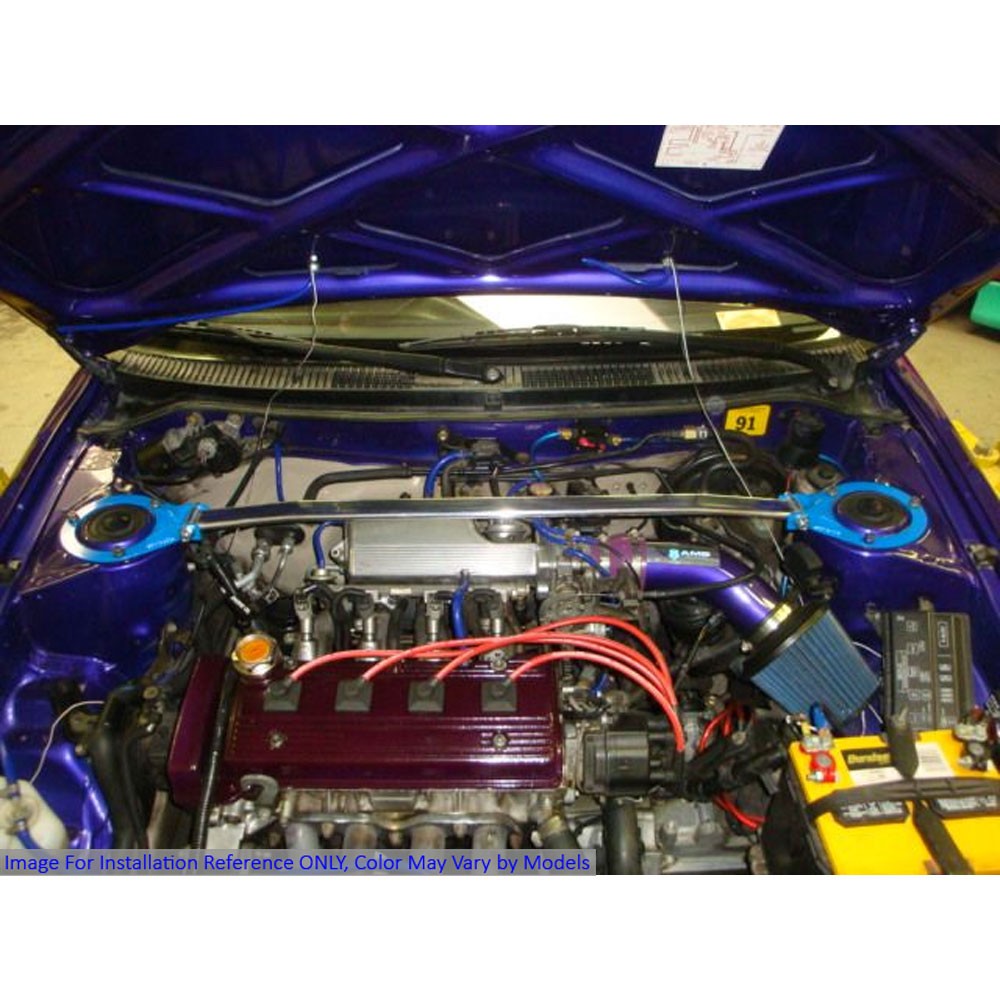 Megan Front Upper Polish Race Tower Brace Strut Bar For 93-02 Toyota Corolla-Strut Bar & Parts-BuildFastCar