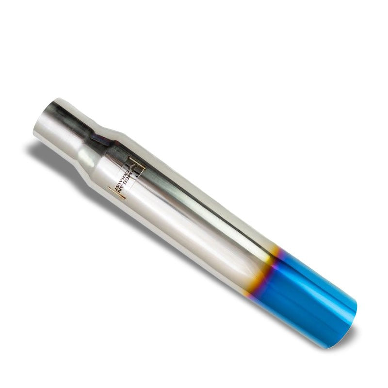 Megan 3"-4" Single Angled Cut Burnt Blue Universal VIP Blast Exhaust Muffler Tip-Exhaust Parts-BuildFastCar