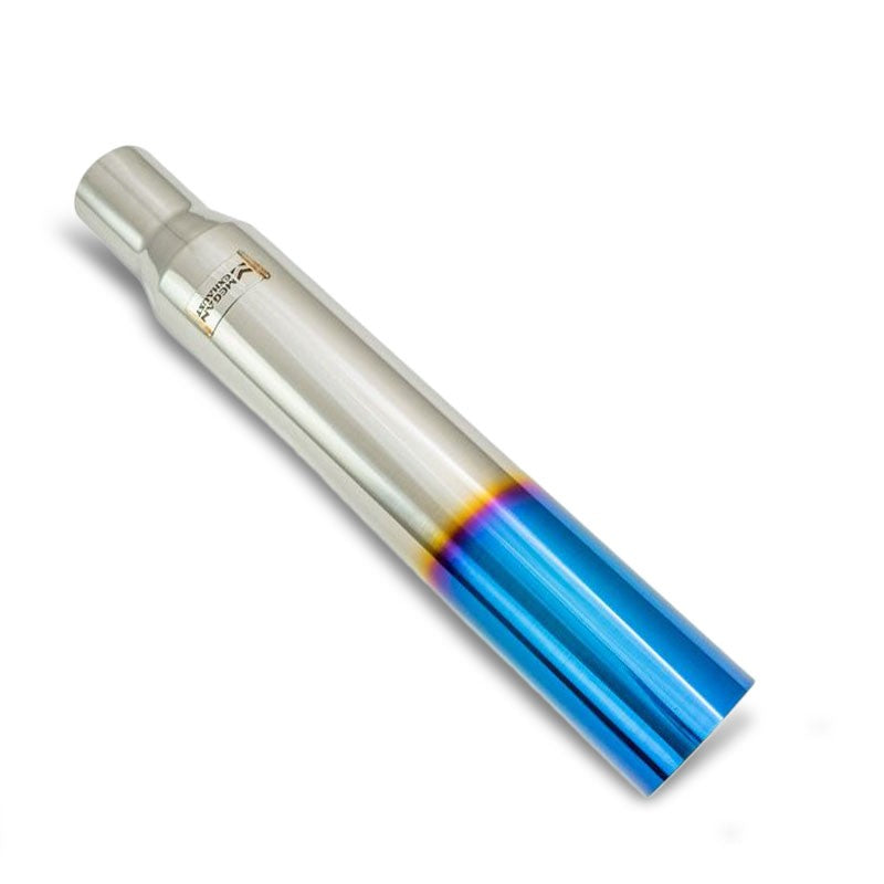 Megan 3"-4" Single Straight Burnt Blue Universal VIP Blast Exhaust Muffler Tip-Exhaust Parts-BuildFastCar