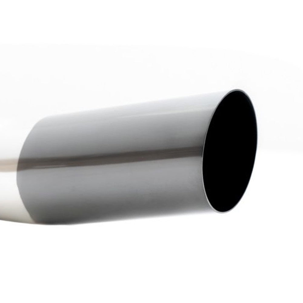 Megan Universal (Metallic/Black Chrome Angled Tip) 3" to 4" VIP Exhaust Blast Tube Muffler Tip