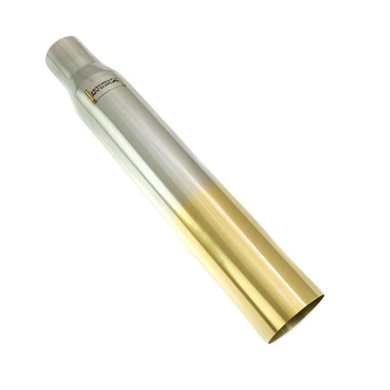 Megan 3"-4" Single Straight Burnt Gold Universal VIP Blast Exhaust Muffler Tip-Exhaust Parts-BuildFastCar