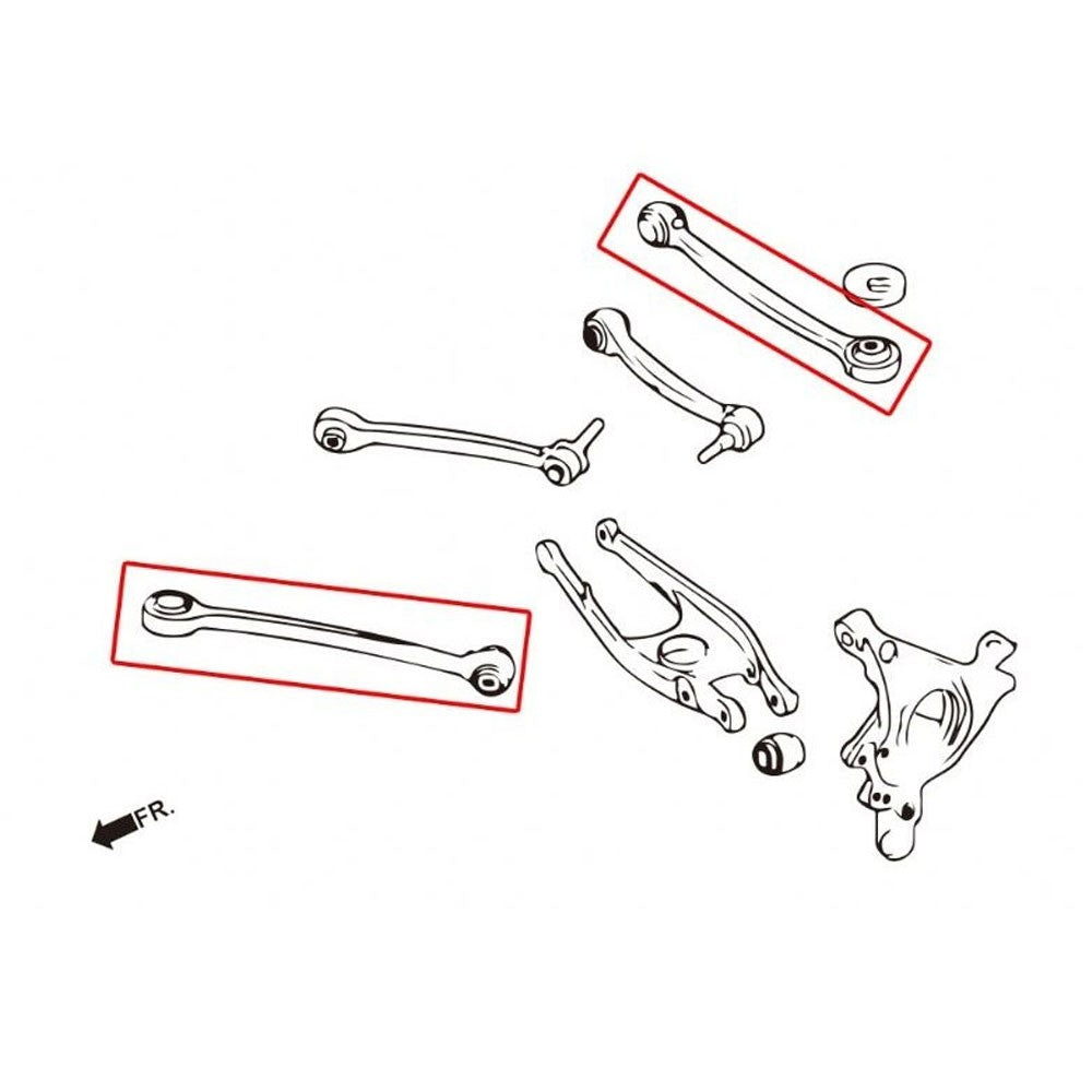 Megan 2PCs Rear Lower (Toe or Trailing Arm) For BMW (15-21 M2 F87) (15+ M3 F80/G80) (15+ M4 F82/F83/G82/G83)