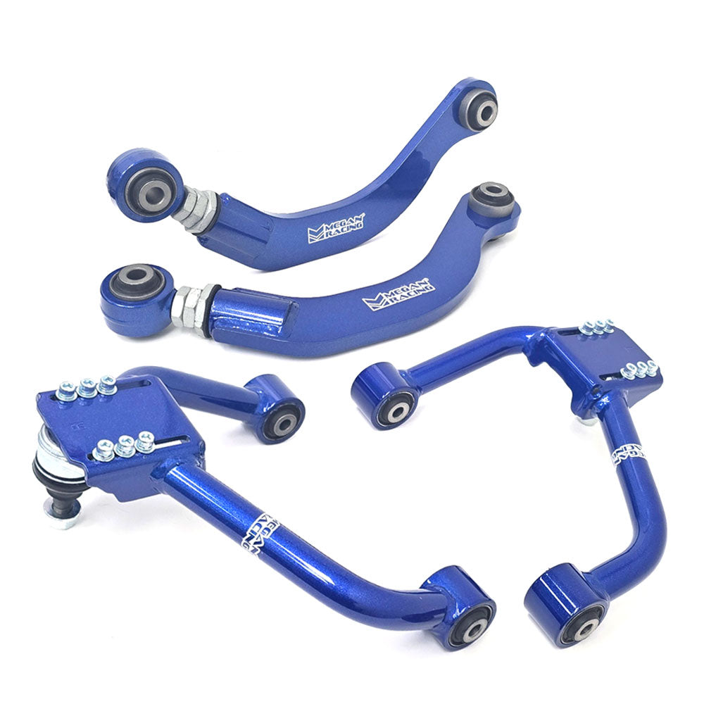 Megan Racing Blue Front & Rear (Upper) Camber Arm For 02-08 Mazda 6 (GG1) MRS-MZ-1210 MRS-MZ-1220