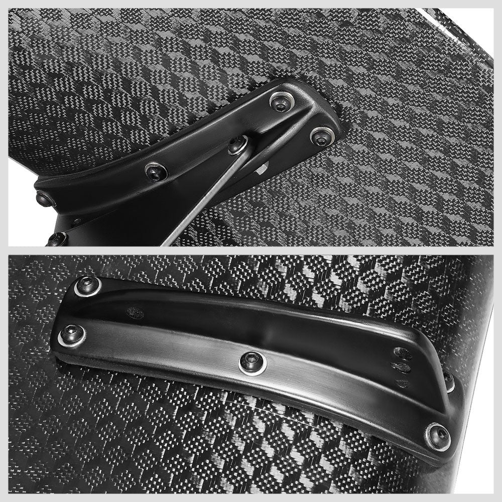 NRG Innovations Carbon Fiber Diamond Weave Carbon Fiber Pattern GT Style Spoiler