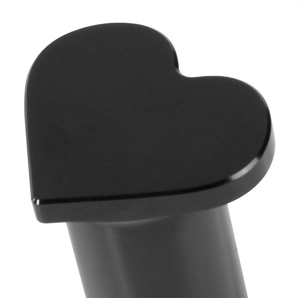 NRG DB-H001BK Aluminum Black Anodized Heart Brake Button For 89-98 240SX