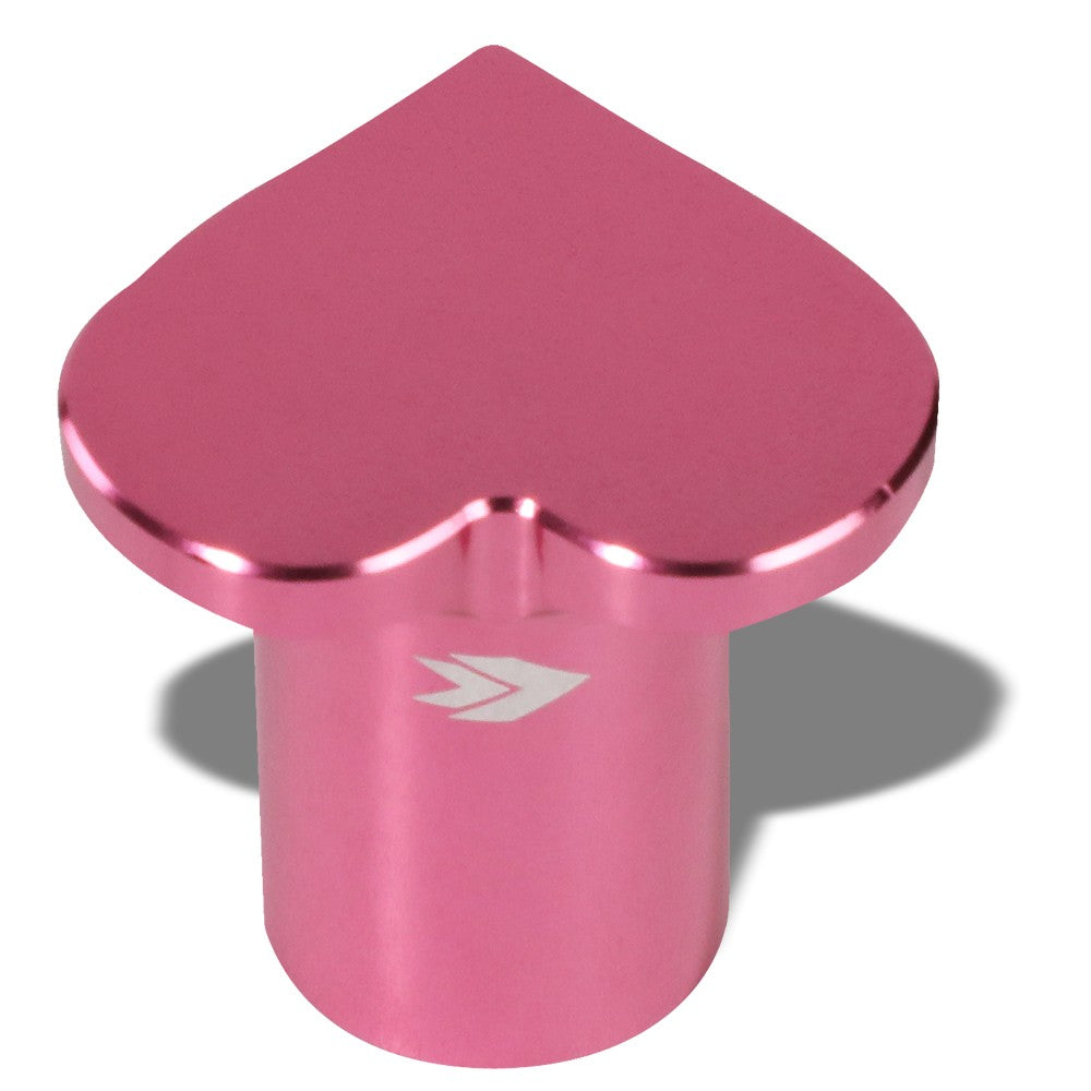 NRG For 89-98 Nissan 240SX Aluminum Pink Anodized Heart Brake Button NRG-DB-H001PK