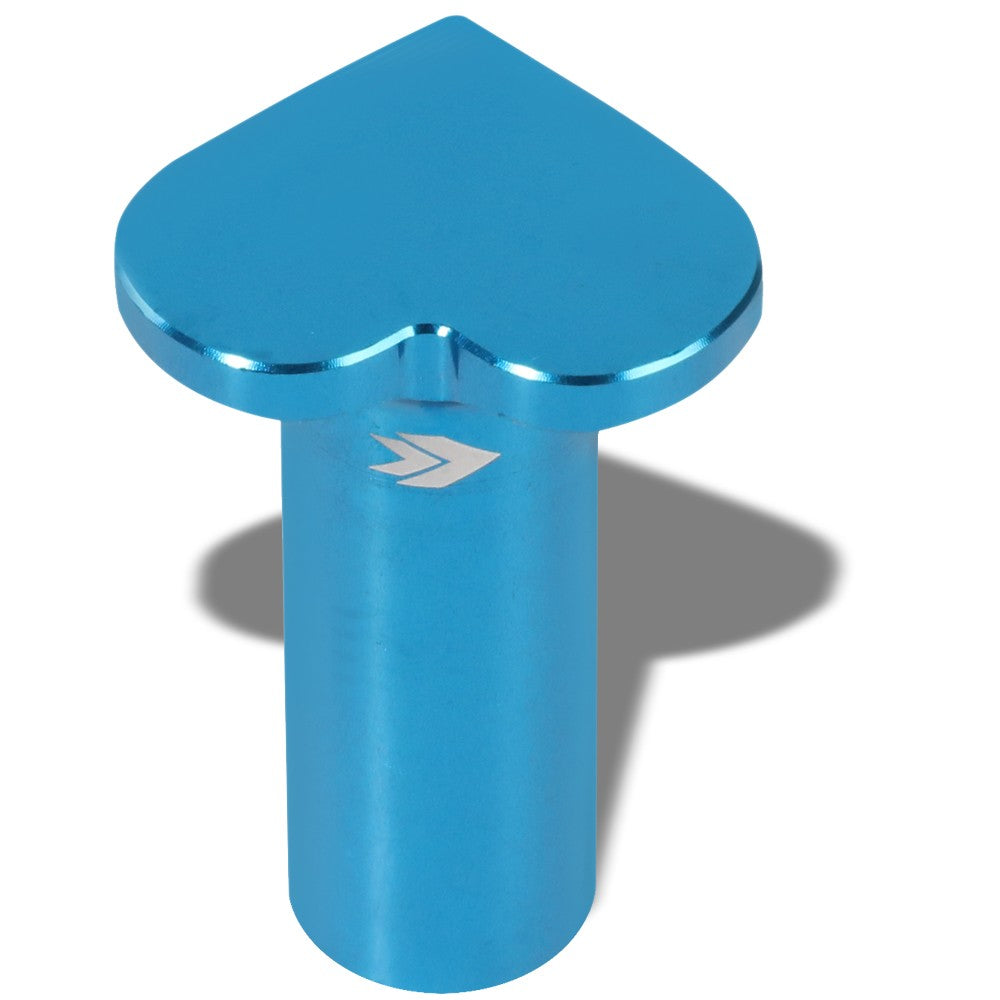 NRG Miata BRZ WRX Corolla, etc Aluminum Blue Heart Brake Button NRG-DB-H002BL