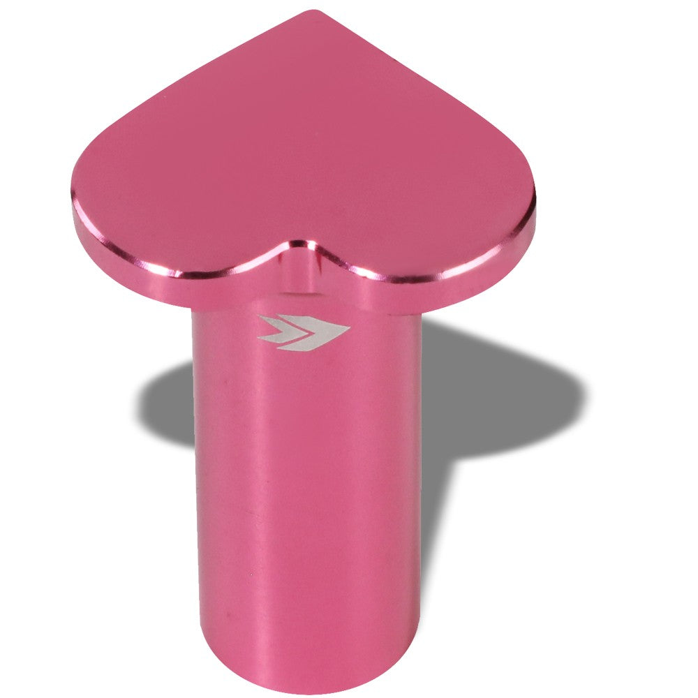 NRG Miata BRZ WRX Corolla, etc Aluminum Pink Heart Brake Button NRG-DB-H002PK