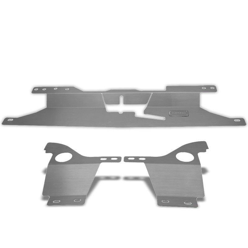 NRG Stainless Steel DVP-3001 Radiator Diversion Panel For 89-94 Nissan 240SX-Engine Parts & Mounts-BuildFastCar
