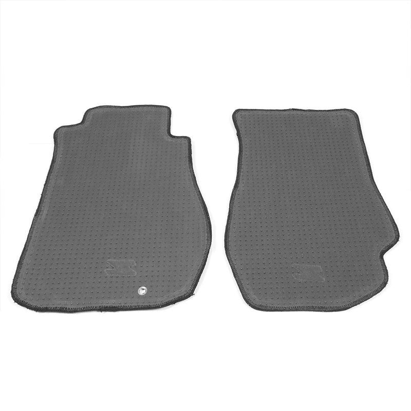 NRG Innovations Z Logo Front Black Floor Mats Carpet Pads For 03-09 Nissan 350Z-Pedals & Pads-BuildFastCar