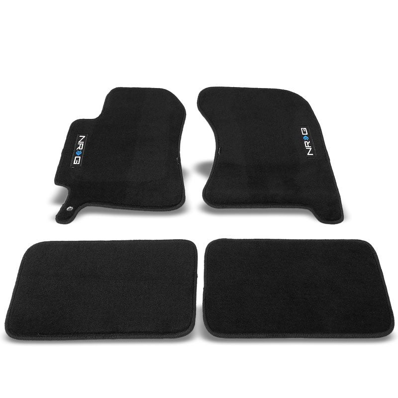 FMR-400NRG NRG Logo Front/Rear Floor Mats Carpet Pads For 04-07 Subaru Impreza-Pedals & Pads-BuildFastCar