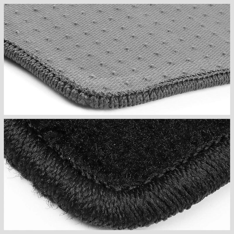 NRG Innovations Infiniti Logo Front/Rear Floor Mats Carpet Pad For 03-07 G35 2DR-Pedals & Pads-BuildFastCar