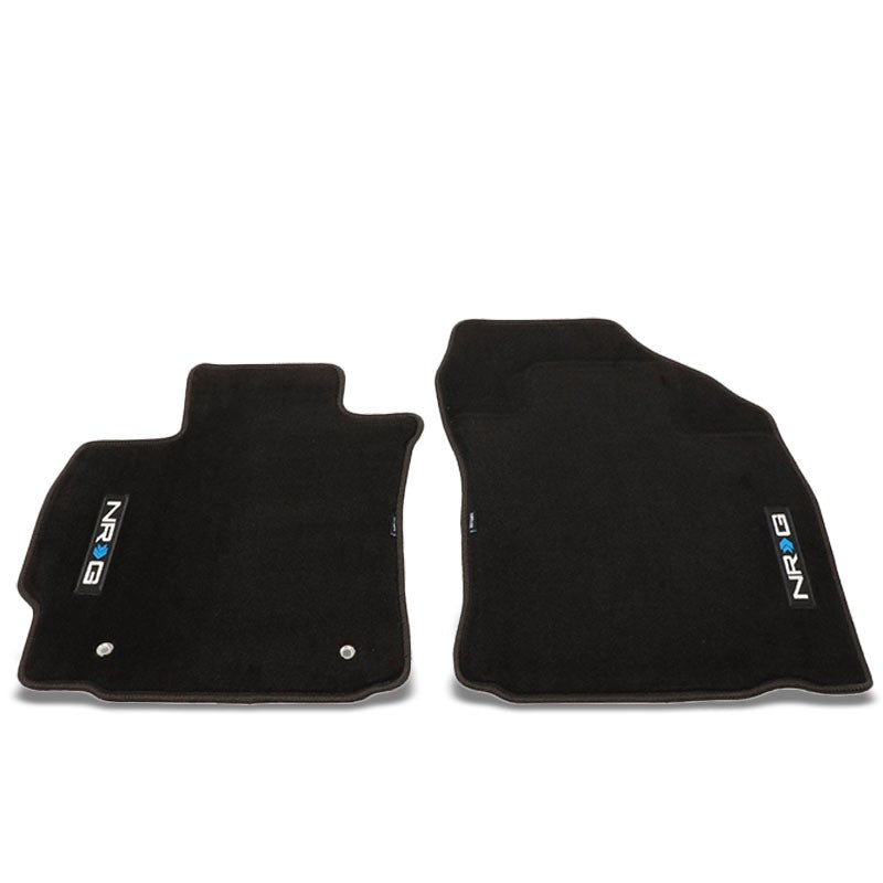 NRG Innovations Logo Front Black Floor Mats Carpet Pads Rug For 06-14 VW GTI-Pedals & Pads-BuildFastCar