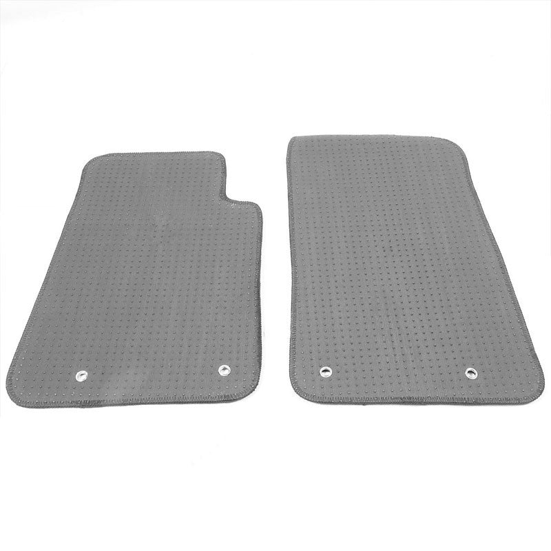NRG Innovations Camaro Logo Front Black Floor Mats Carpet Pads For 10-15 Camaro-Pedals & Pads-BuildFastCar