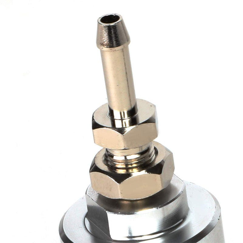 NRG Silver Aluminum FRG-100S Bypass/Return Adjustable Fuel Pressure Regulator-Fuel Systems-BuildFastCar-BFC-NRG-FRG-100S