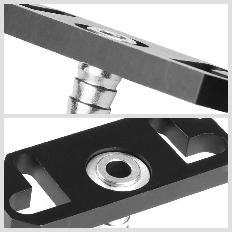NRG Black FRG-HONC Fuel Pressure Regulator Block Off Plate For 88-00 Honda Civic-Fuel Systems-BuildFastCar-BFC-NRG-FRG-HONC