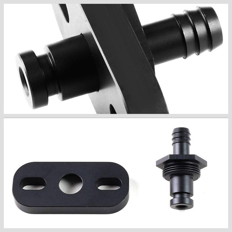 NRG Black FRG-SBU Fuel Pressure Regulator Block Off Plate For 02-07 Impreza WRX-Fuel Systems-BuildFastCar-BFC-NRG-FRG-SBU