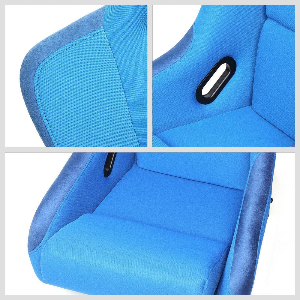 NRG FRP-300BL 300 Sports Sereies with NRG Logo Racing Seat Blue