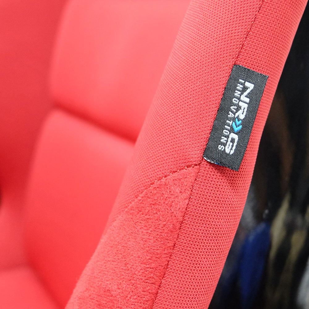NRG FRP-300RD Fixed Position Bucket Racing Seat w/Bottom Mount Red NRG-FRP-300RD