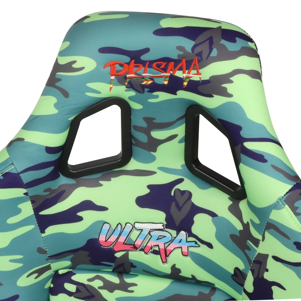 NRG FRP-302-GIJ Prisma Fixed Back Bucket Racing Seat Green NRG-FRP-302-GIJ