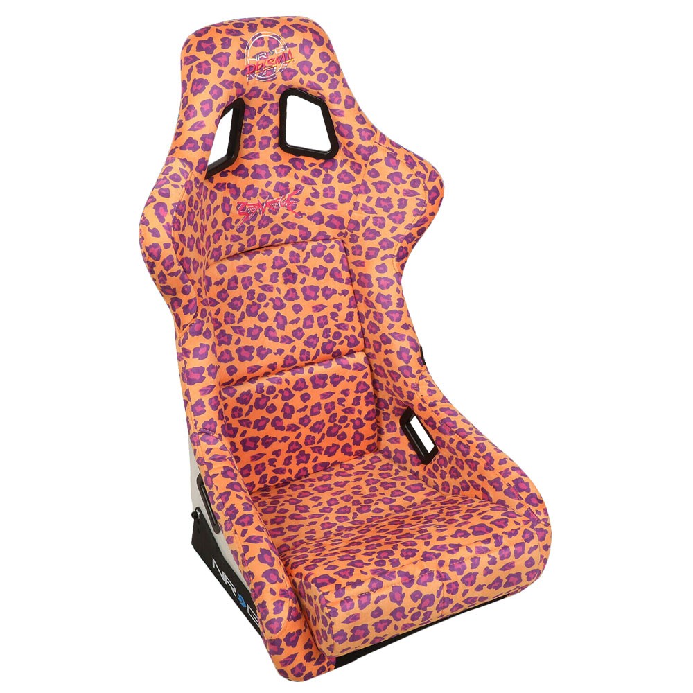 NRG FRP-302-OR-SAVAGE Prisma Fixed Back Bucket Racing Seat Orange NRG-FRP-302-OR-SAVAGE