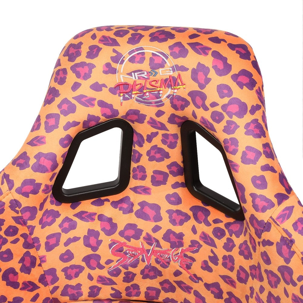 NRG FRP-302-OR-SAVAGE Prisma Fixed Back Bucket Racing Seat Orange NRG-FRP-302-OR-SAVAGE
