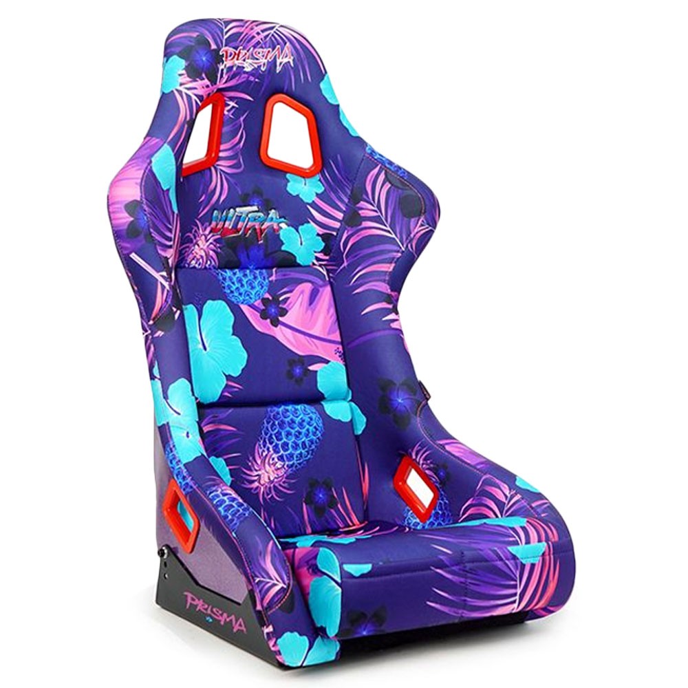 NRG FRP-302-PINA PRISMA Fixed Back Bucket Racing Seat Invert Tropical Print NRG-FRP-302-PINA