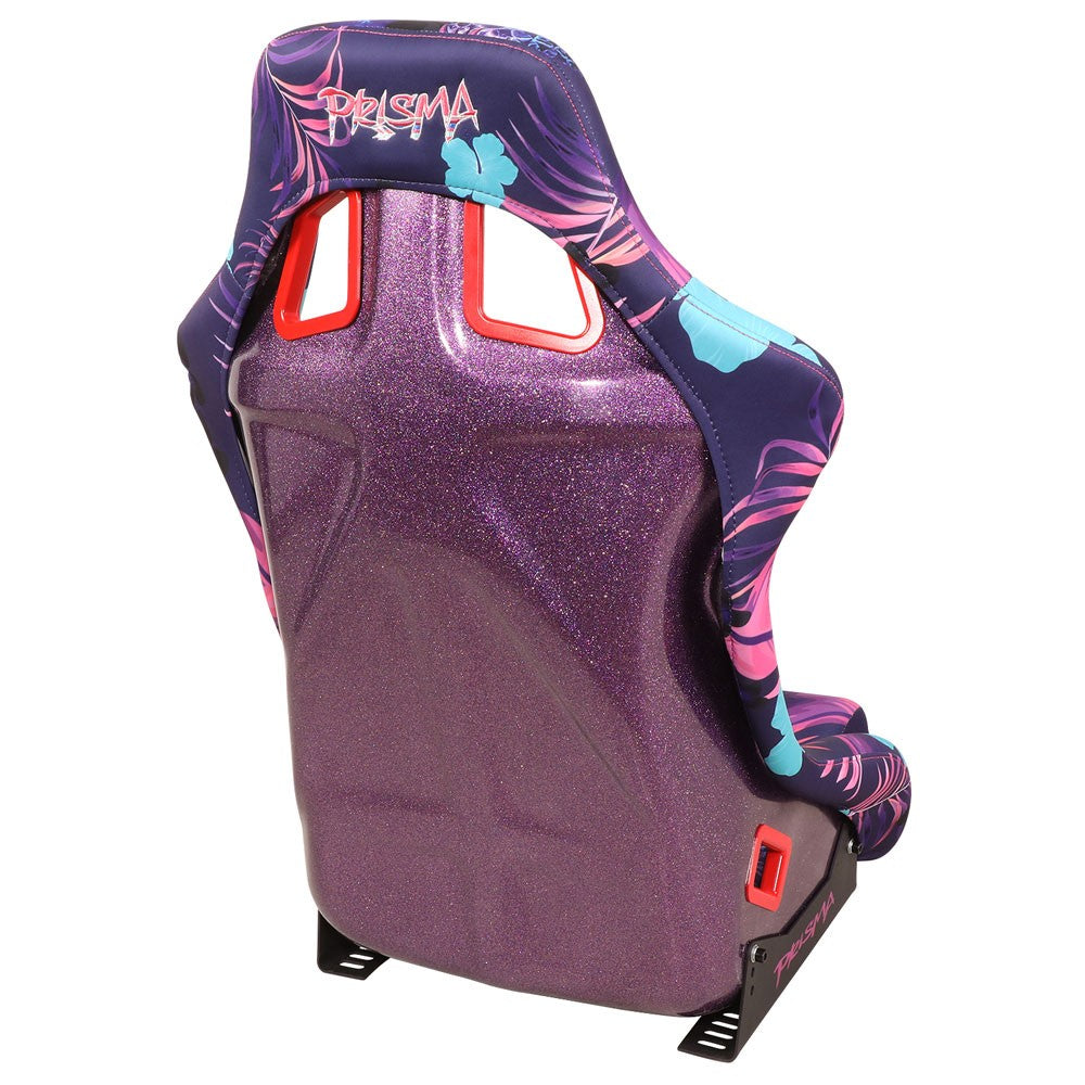 NRG FRP-302-PINA PRISMA Fixed Back Bucket Racing Seat Invert Tropical Print NRG-FRP-302-PINA