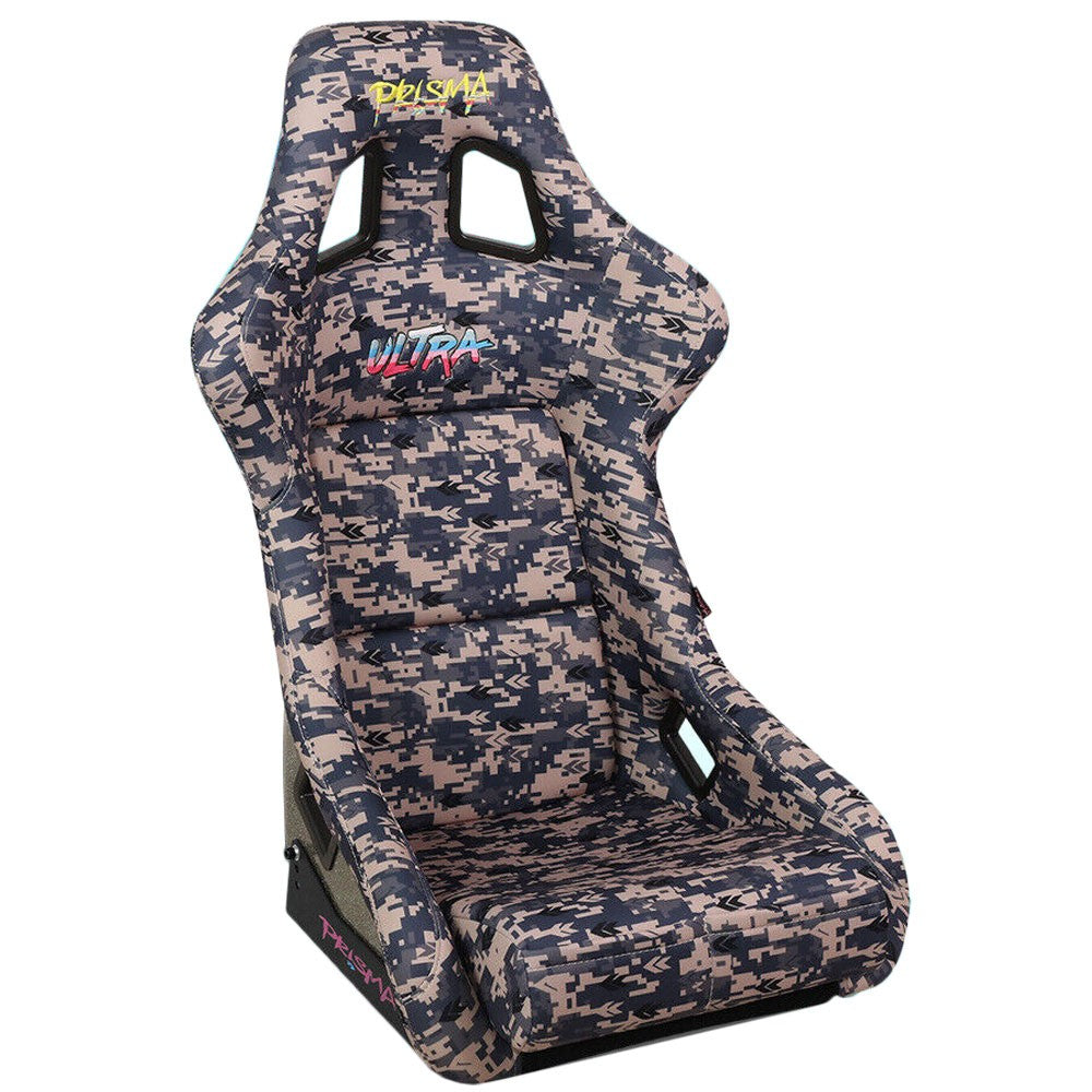 NRG FRP-302-STORM Prisma Fixed Back Bucket Racing Seat Grey NRG-FRP-302-STORM