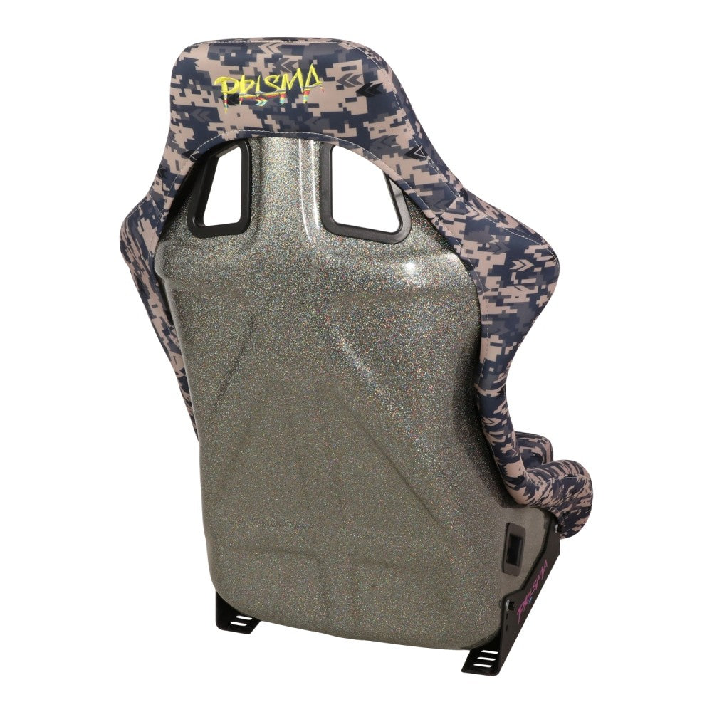NRG FRP-302-STORM Prisma Fixed Back Bucket Racing Seat Grey NRG-FRP-302-STORM