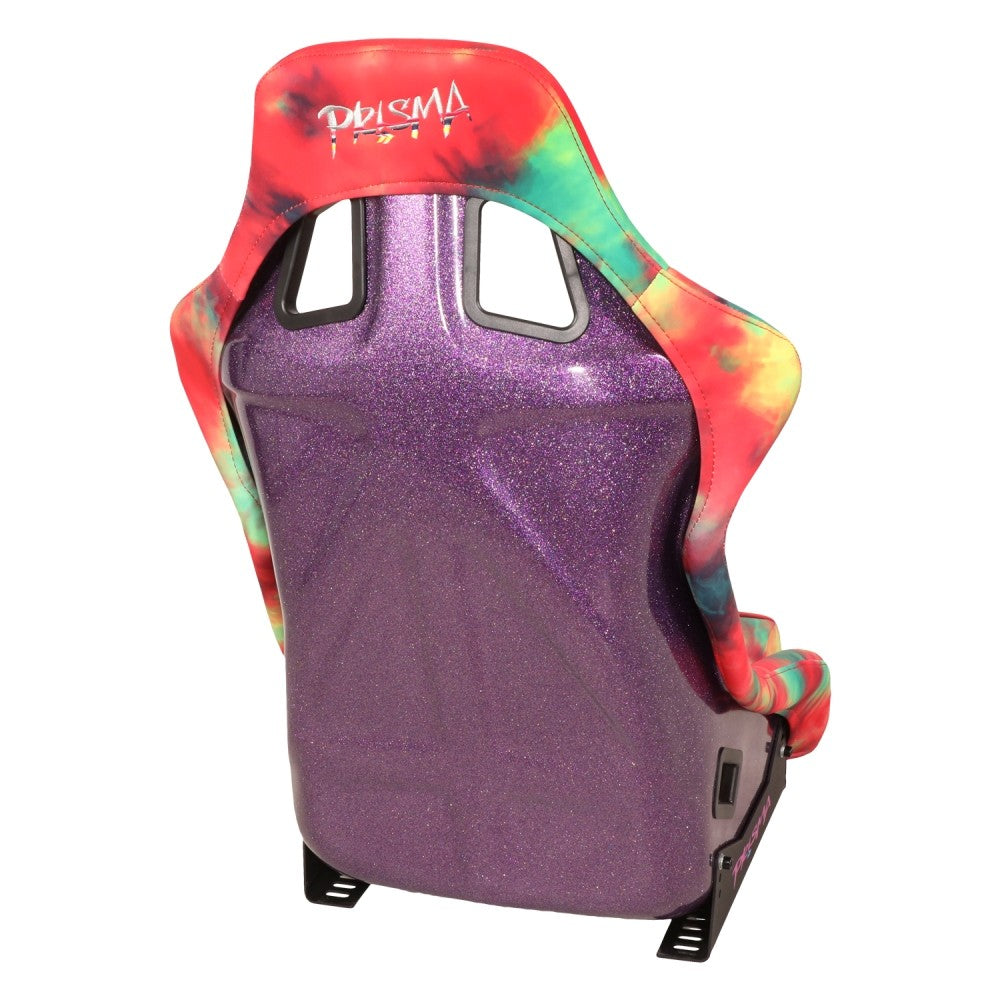 NRG FRP-302-TIEDYE Prisma Fixed Back Bucket Racing Seat Multi Color NRG-FRP-302-TIEDYE