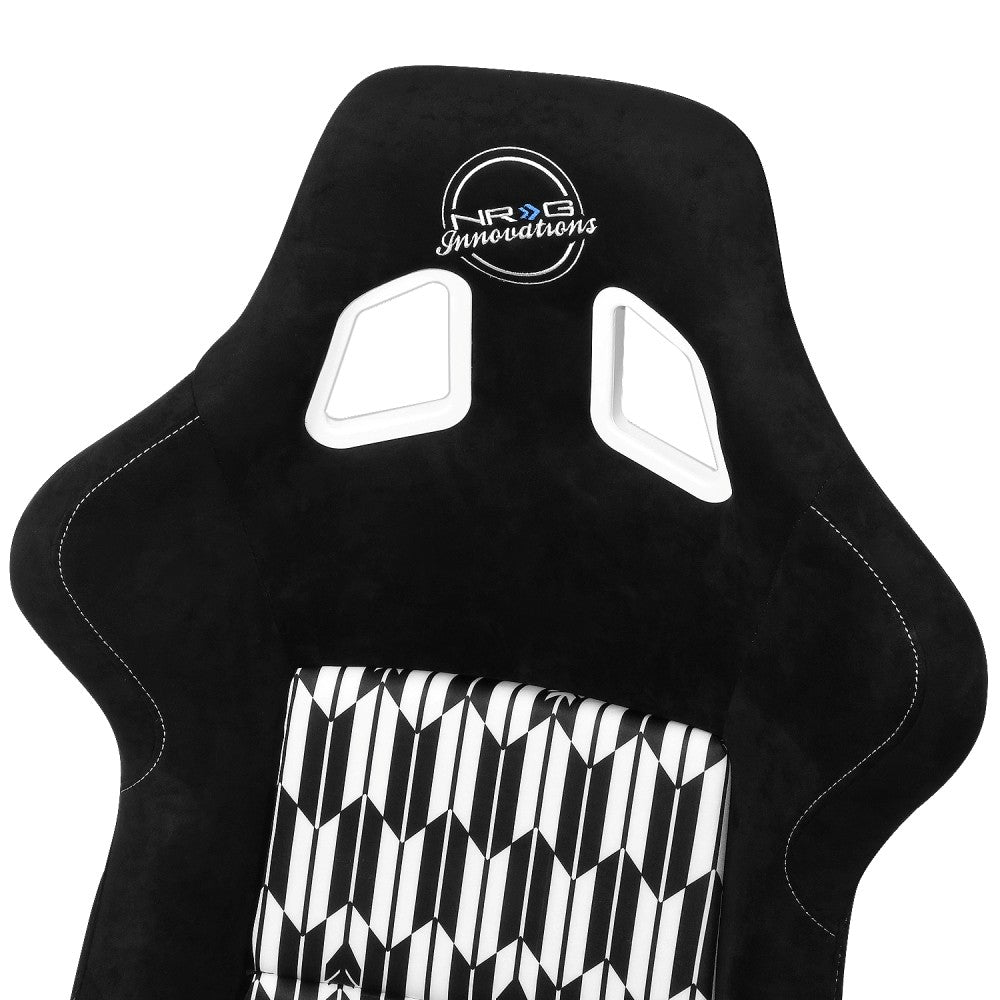 NRG FRP-302-YABA Prisma Fixed Back Bucket Racing Seat Black NRG-FRP-302-YABA