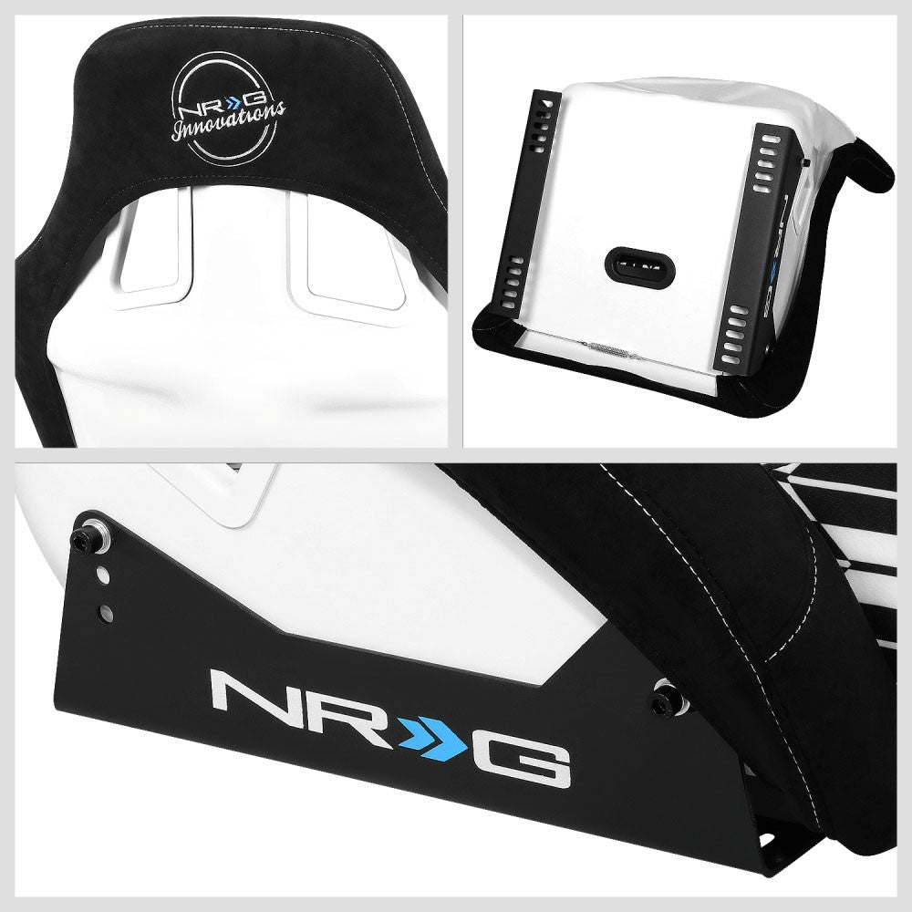 NRG FRP-302-YABA Prisma Fixed Back Bucket Racing Seat Black NRG-FRP-302-YABA