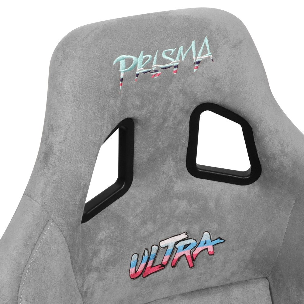 NRG FRP-302GY-ULTRA Prisma "Ultra" Fixed Back Bucket Racing Seat Grey NRG-FRP-302GY-ULTRA