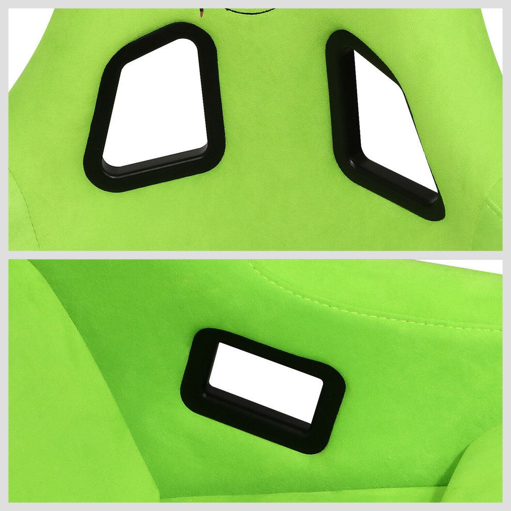 NRG FRP-302NG-PRISMA Bucket (Large) NRG Prisma Logo Racing Seat Neon Green