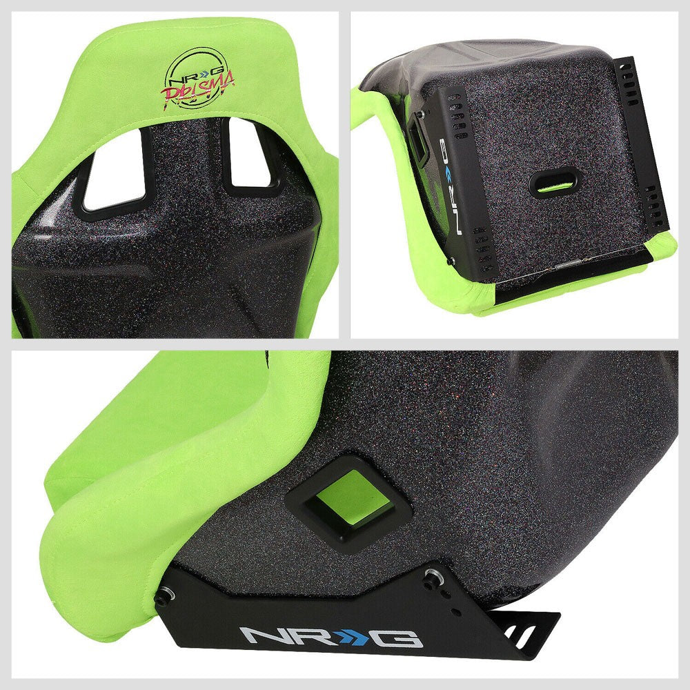 NRG FRP-302NG-PRISMA Bucket (Large) NRG Prisma Logo Racing Seat Neon Green