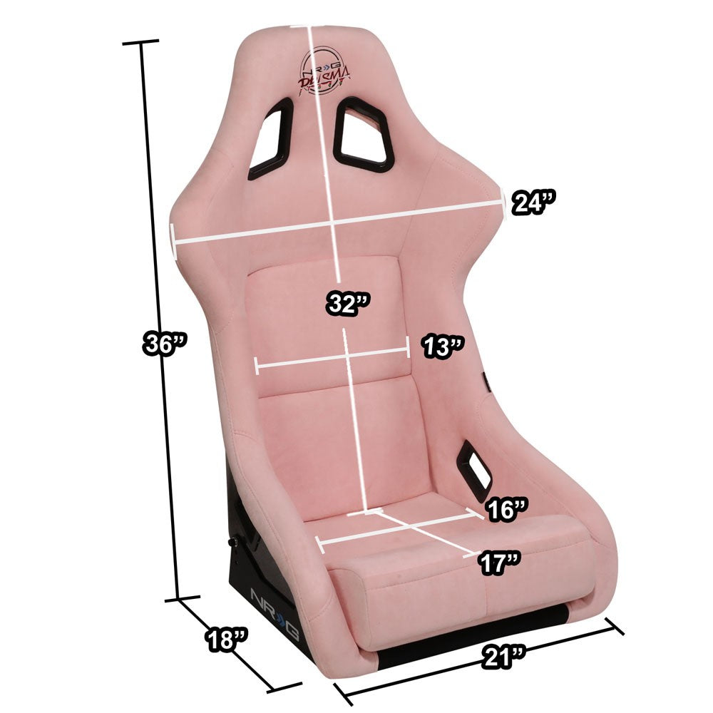 NRG FRP-302PK-PRISMA Bucket (Large) NRG Prisma Logo Racing Seat Pink