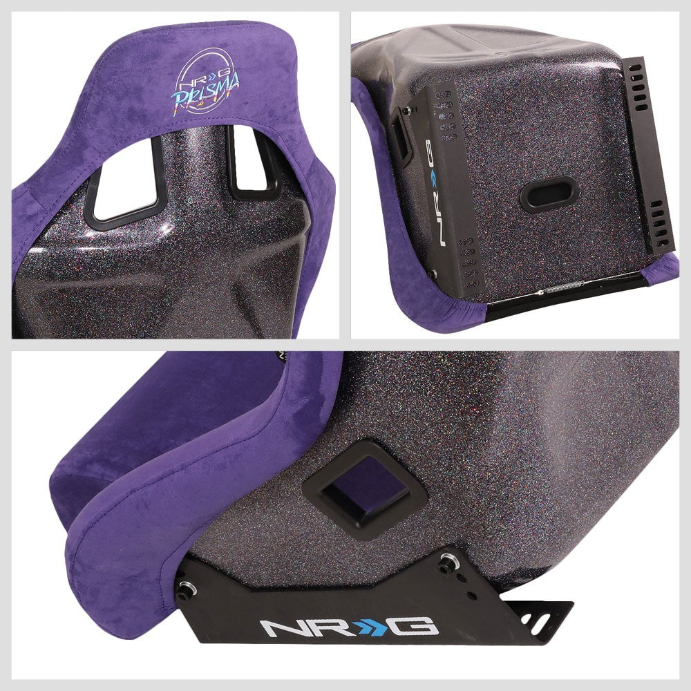 NRG FRP-302PP-PRISMA Bucket (Large) NRG Prisma Logo Racing Seat Purple