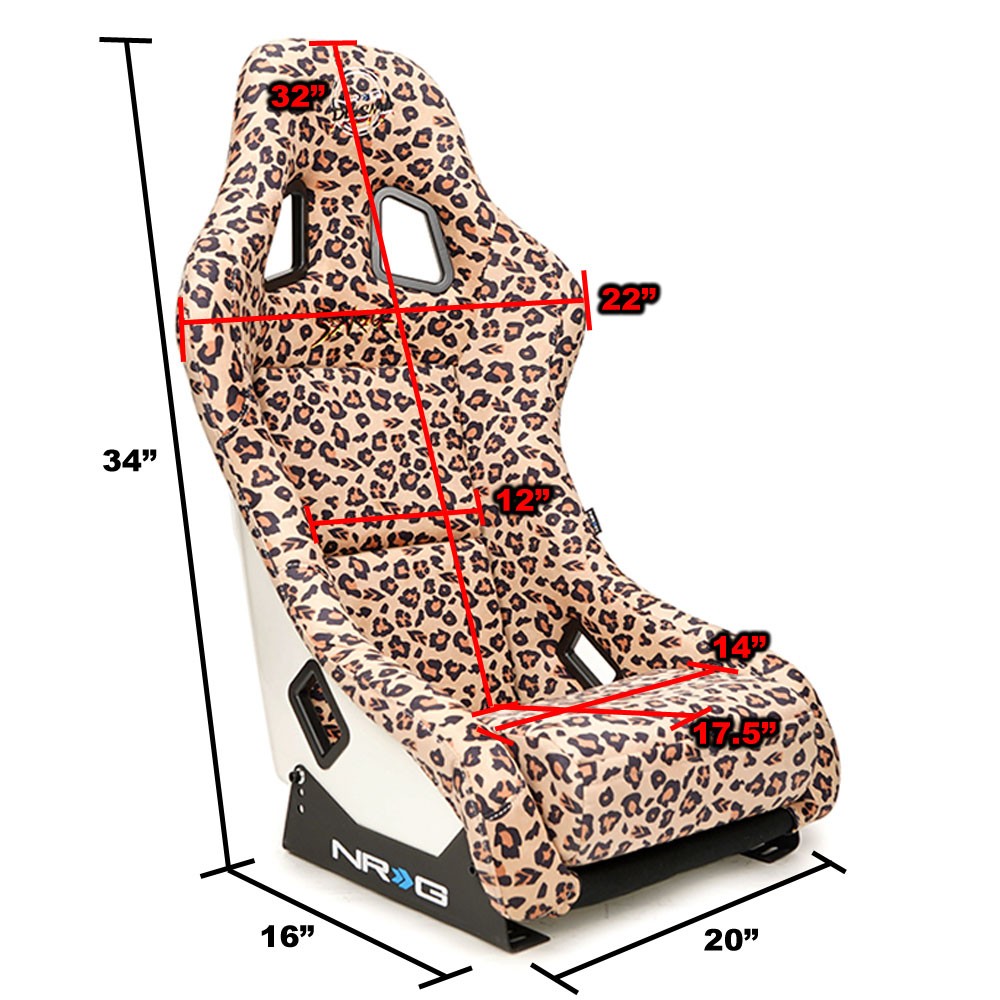 NRG FRP-303-BR-SAVAGE PRISMA Fixed Bucket Racing Seat Brown Savage NRG-FRP-303-BR-SAVAGE