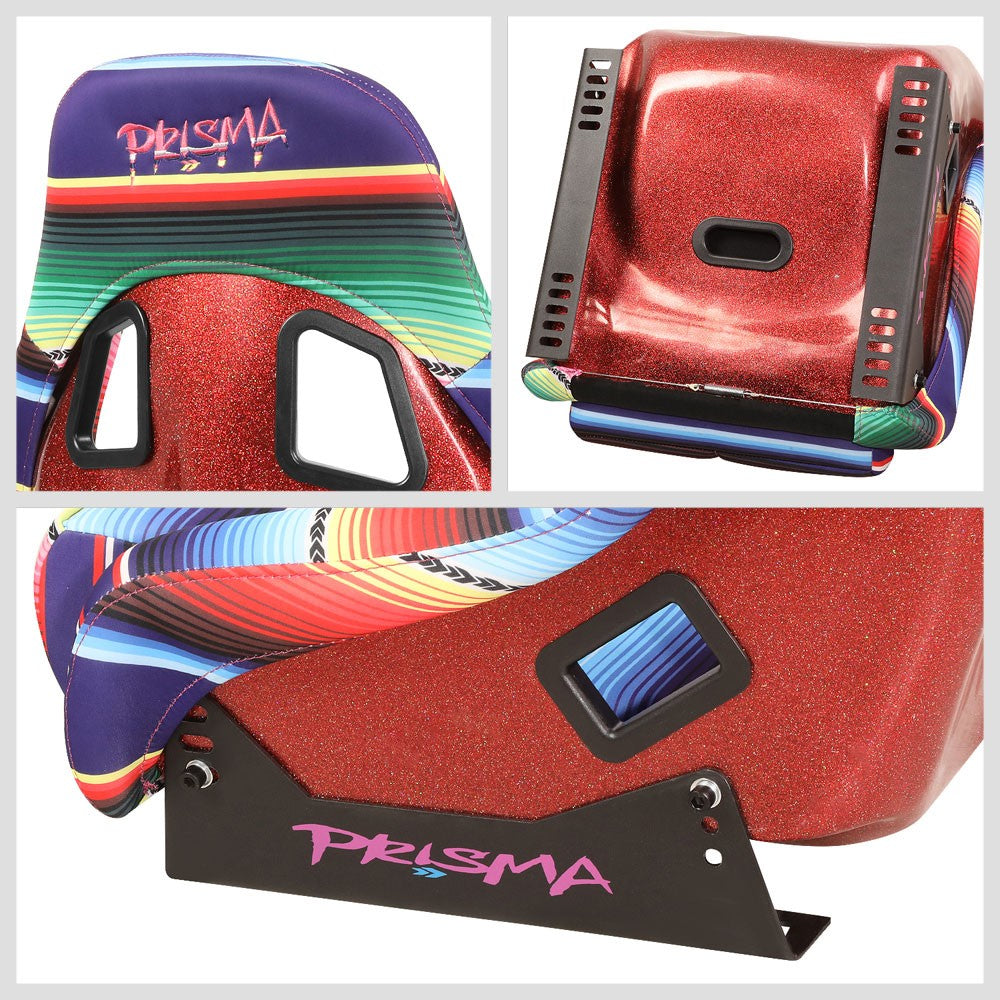 NRG FRP-303-MEXICALI PRISMA Fixed Bucket Racing Seat Mexicali Serape NRG-FRP-303-MEXICALI
