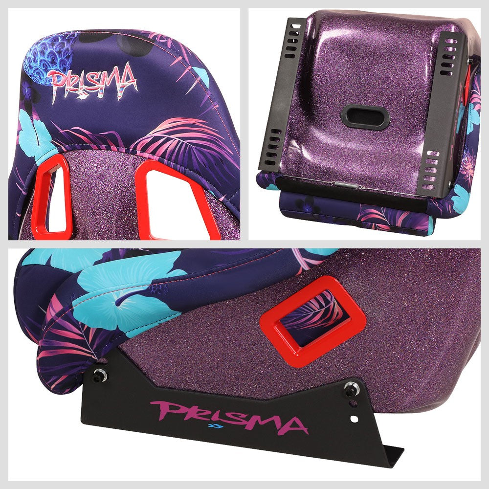 NRG FRP-303-PINA PRISMA Fixed Bucket Racing Seat Invert Tropical NRG-FRP-303-PINA