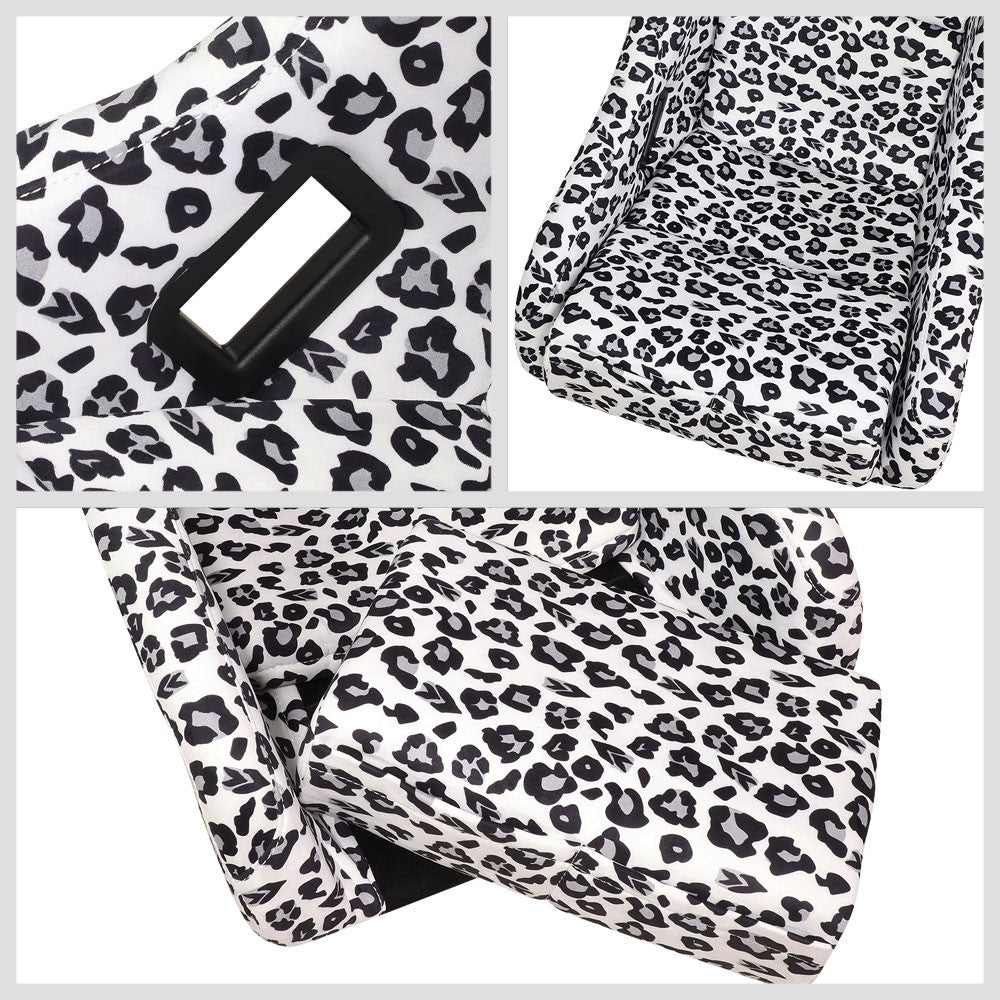 NRG FRP-303-WT-SAVAGE PRISMA Fixed Bucket Racing Seat White Savage NRG-FRP-303-WT-SAVAGE