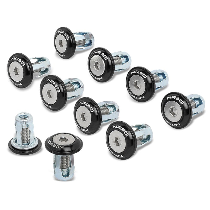 NRG Innovations FW-100BK 10PCs 20MM Wide Fender Washer NRG-FW-100BK