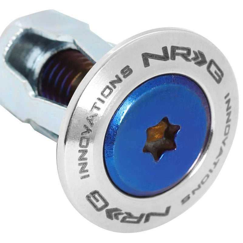 NRG 10PC Rivets for Plastic Bumper Trunk Fender Washer Silver/Titanium Burn Bolt-Washer-BuildFastCar