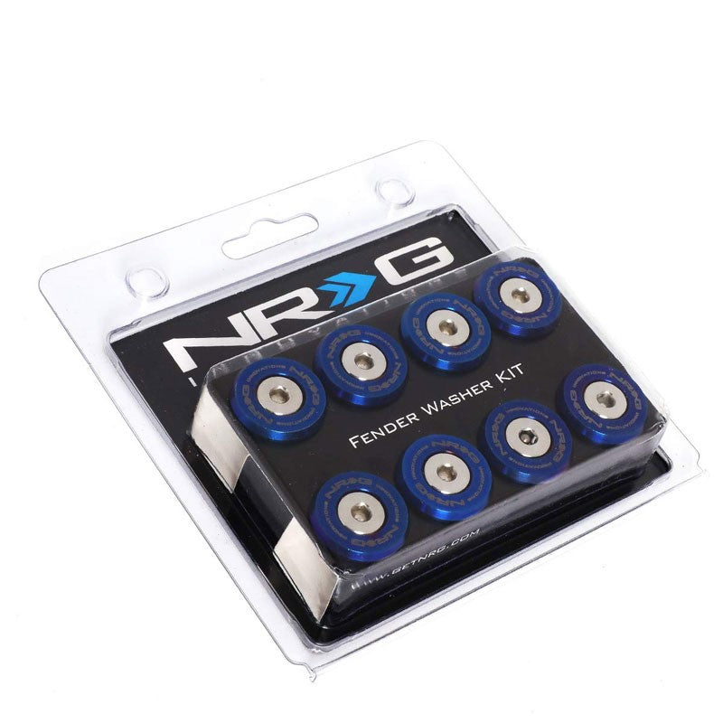 NRG 8PC Rivets for Metal Bumper Trunk Fender Washer Titanium Burn/Silver Bolt-Washer-BuildFastCar