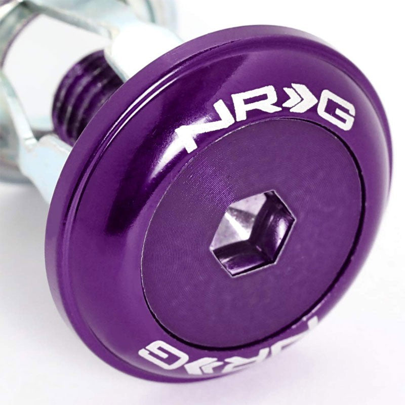 NRG 8PC Rivets for Plastic 20MM Bumper Trunk Lids Fender Washer Kit Purple/Bolt-Washer-BuildFastCar