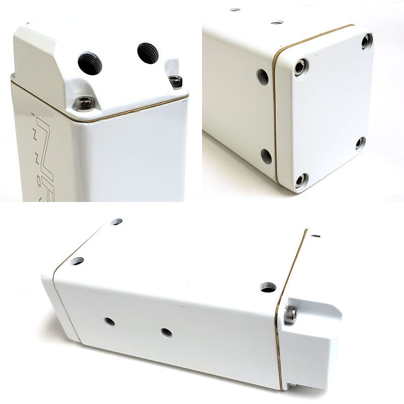 750ML NRG White Aluminum Engine Valve Oil Catch Tank Reservoir Can+Hose+Mount-Performance-BuildFastCar